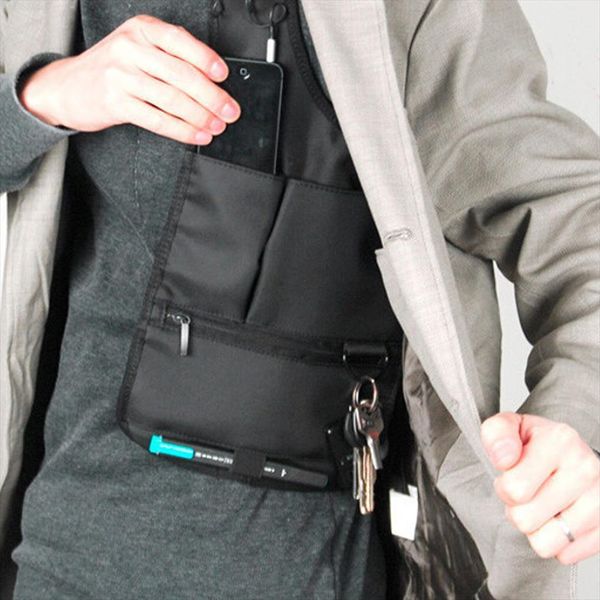 

mens anti theft underarm security shoulder holster cross strap bag wallet portable pocket