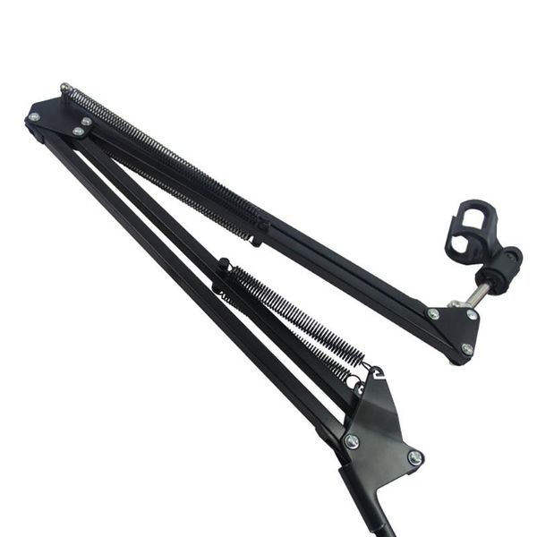 

adjustable black microphone suspension boom scissor arm stand holder for studio microphones