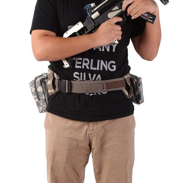 

outdoor sport tactical military waist bag men functional h-shaped suspender nylon for 2021 bags
