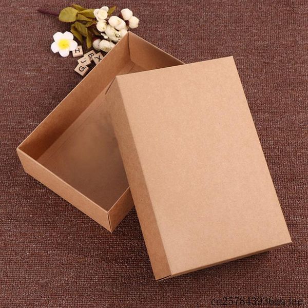 

gift wrap 100pcs large packaging box kraft cardboard boxes underwear socks 28x18x8cm