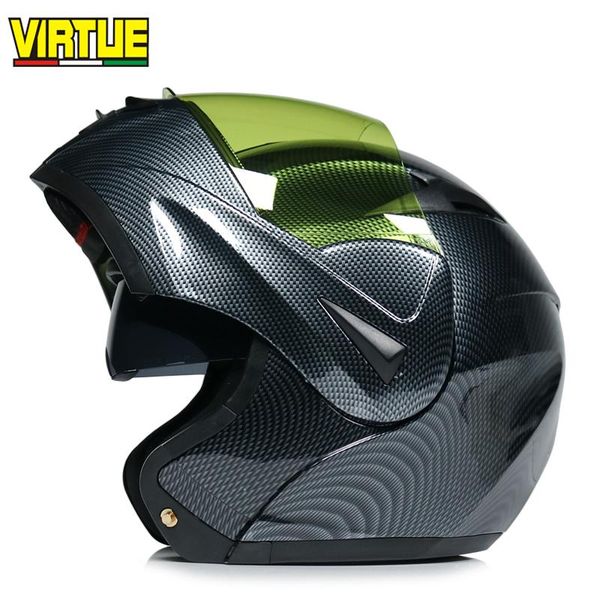

motorcycle helmets cascos para motocross dual visor modular flip up helmet moto dot approved