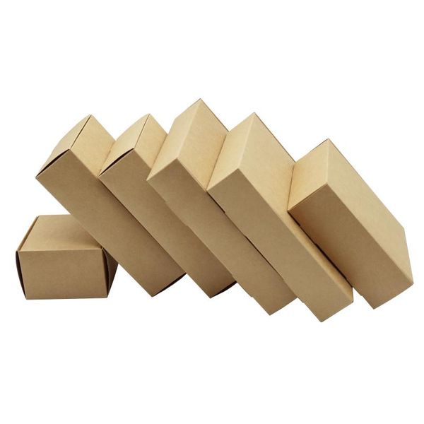 

jewelry pouches, bags 20 /30 /50pcs/lot small kraft paper box brown cardboard handmade soap craft gift packaging, Pink;blue