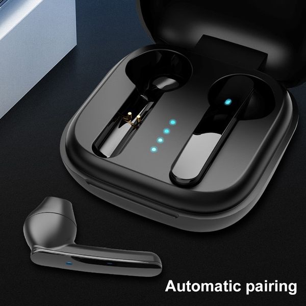 

t6 tws bluetooth earphones wireless headphon 300mah charging box sports waterproof digital display earbuds headsets with mic