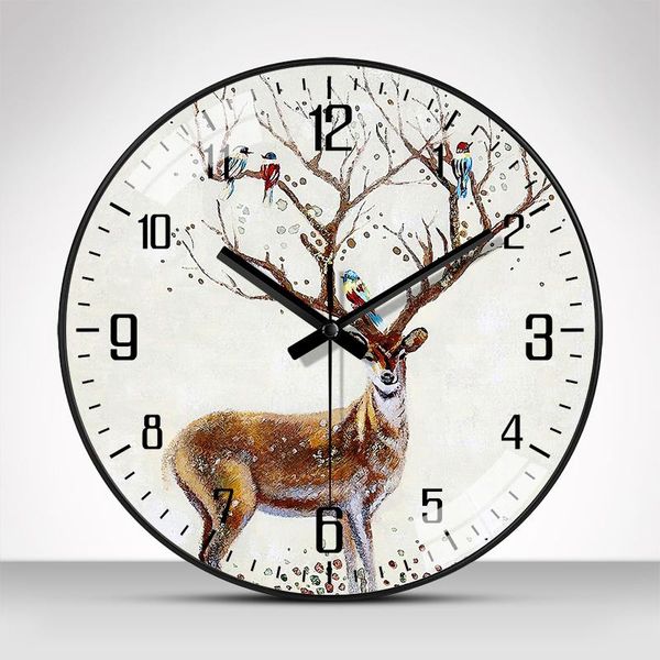 

wall clocks fashion simple clock living room creative silent nordic digital modern design reloj de pared home decoration 60
