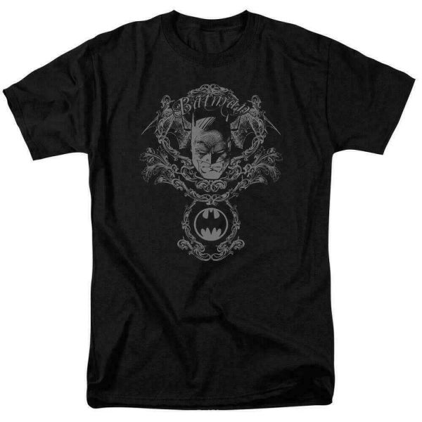 

Batman Dark Knight Heraldry T Shirt Licensed Comic Book Tee Black, White;black