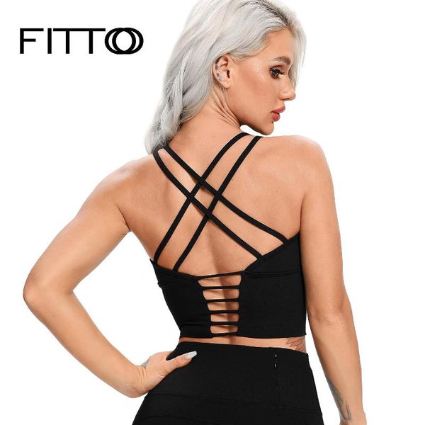 

yoga outfit women mesh sports bra crop super soft fabric wider straps gym solid color sport wear outdoor active bras
