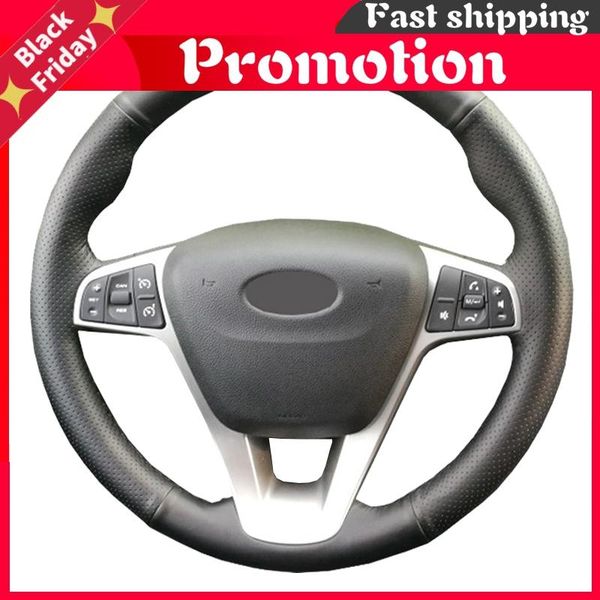 

steering wheel covers genuine leather car cover for lada vesta 2021 xray 2021-2021/steering-wheel handlebar braid