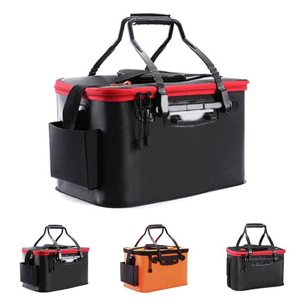 

tackle bag pan basin fishing water container collapsible eva camping portable storage bucket accessories