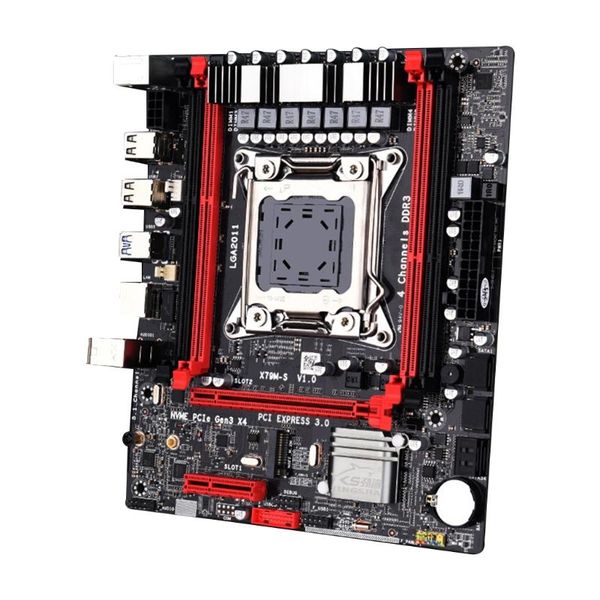 

motherboards x79m-s3.0 computer motherboard ddr3x4 memory slots sata2.0 nvme m.2 pci-e 4x gigabit adaptive network card 64gb usb3.0