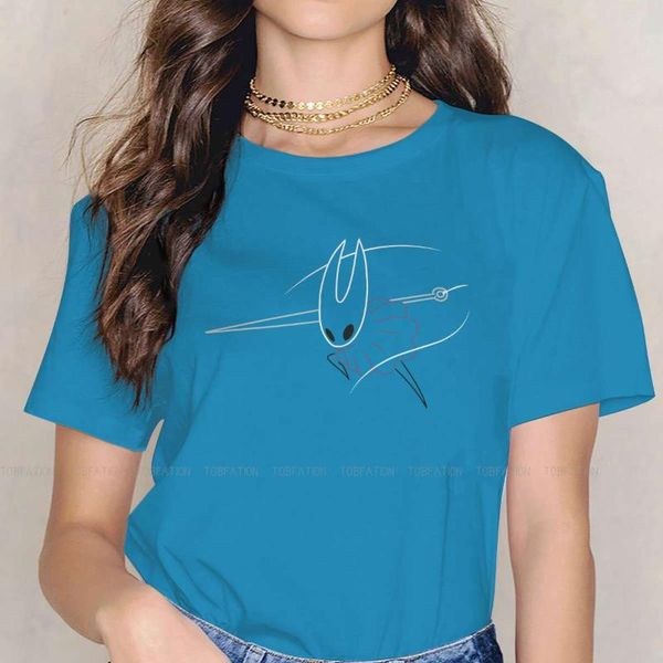 

women's t-shirt minimalist hornet women tshirts hollow knight gothic vintage female clothing plus size cotton graphic clothes, White