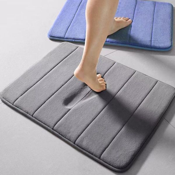 

bath mats memory foam mat coral velvet super non-slip rapid water absorption soft and comfortable easier to dry machine wash pad