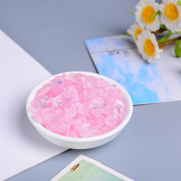 

decorative objects & figurines 50g/100g natural pink crystal rose quartz amethyst mini gravel rock specimen can be used for room decoration