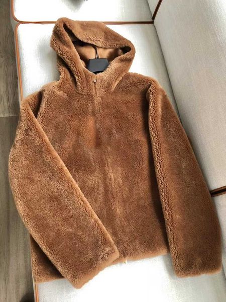 

women's jackets soft casual cute hooded wool women pullover korean fashion designer clothes winter harajuku thick hoodies, Black;brown