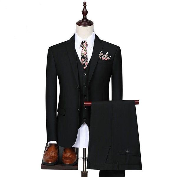 

men's suits & blazers 2021 arrival morning clothing custom made black wedding for men three peices bridegroom wear(jacket+pants+vest), White;black