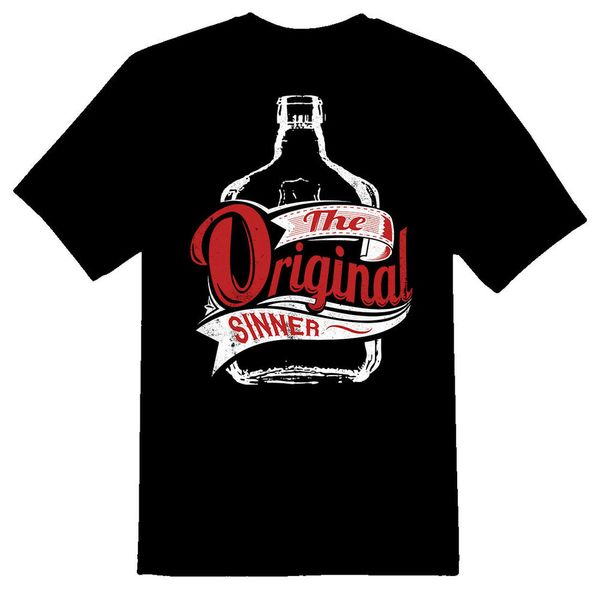 

the original sinner black or white tee shirt, White;black