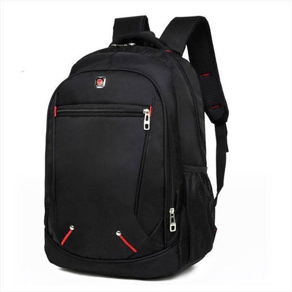 

casual solid color oxford men backpacks multi functional large capacity backpack student schoolbag simple bag male