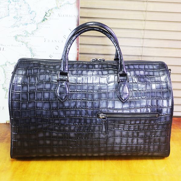 

high-end custom leather colorful multi-pocket large size gym bag travel bags duffel with shoulder strap