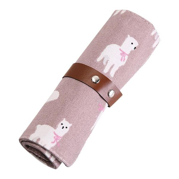 

storage bags roll up durable canvas bag art craft school stationery wear resistant pouch pencil case portable foldable office