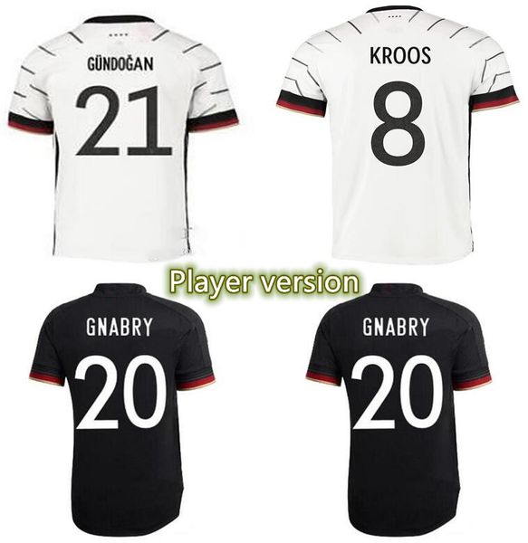 

hummels jerseys fans player version germany kroos gnabry werner draxler reus muller gotze european cup soccer football shirt men + kids, Black;yellow