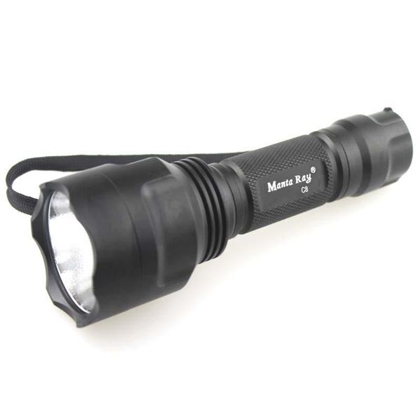 

manta ray c8 luminus sst-40-w 1650lm smo/op led (1 x 18650) flashlights torches