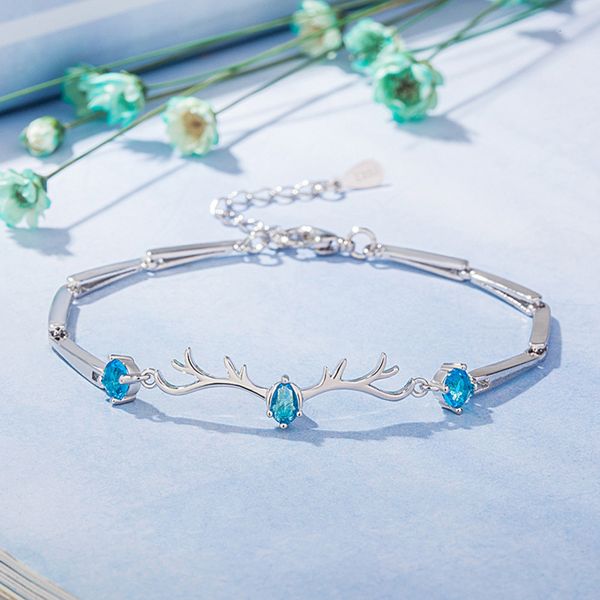 

korean version of moris fashionable antlers with your bracelet all the way, Black