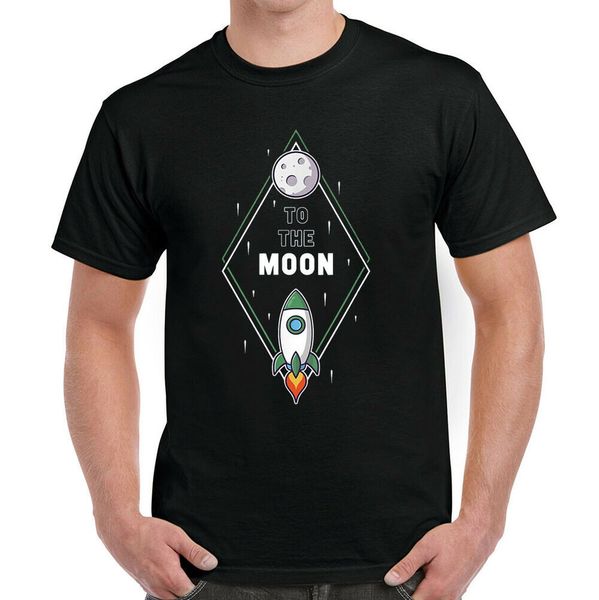 

to the moon wallstreetbets t-shirt, White;black