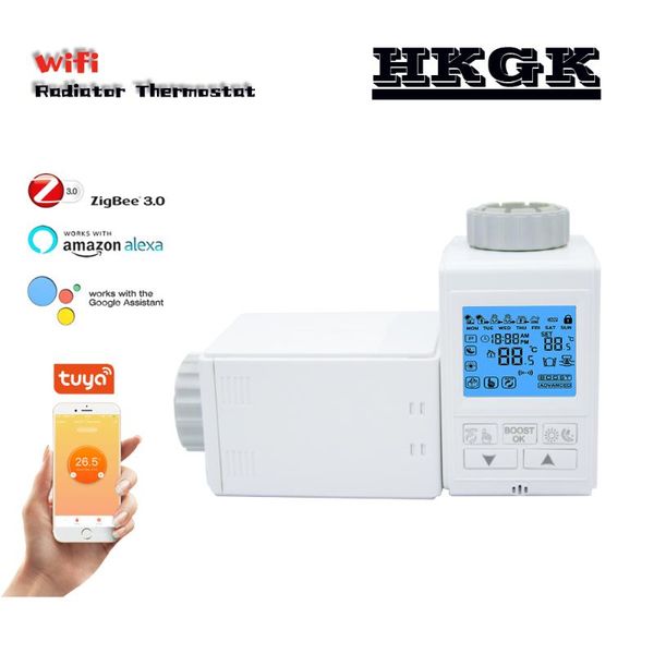 

smart home control zigbee 3.0 thermostatic valve for the closing and opening of pipe