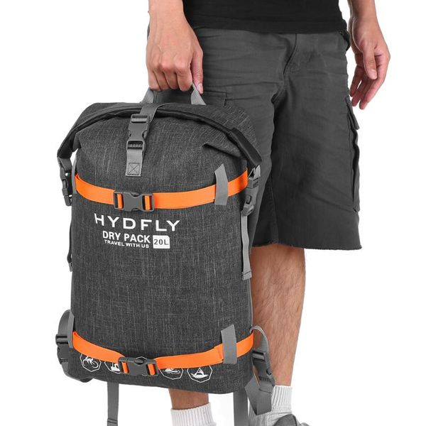 

outdoor bags waterproof dry bag river trekking floating roll-backpack drifting swimming water sports 10l / 15l 20l