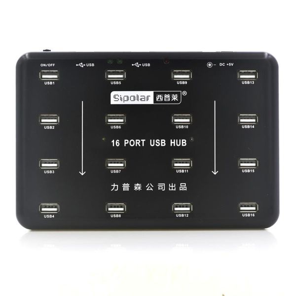 

hubs sipolar a100 16 port industril usb 2.0 duplicators hub copiers supports u-disk tf card reader batch production testing copy
