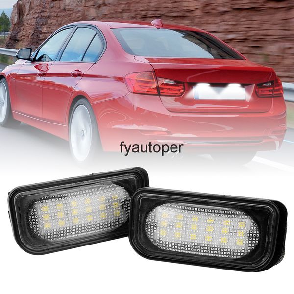 

led 2 x 18 smd canbus error license number plate light