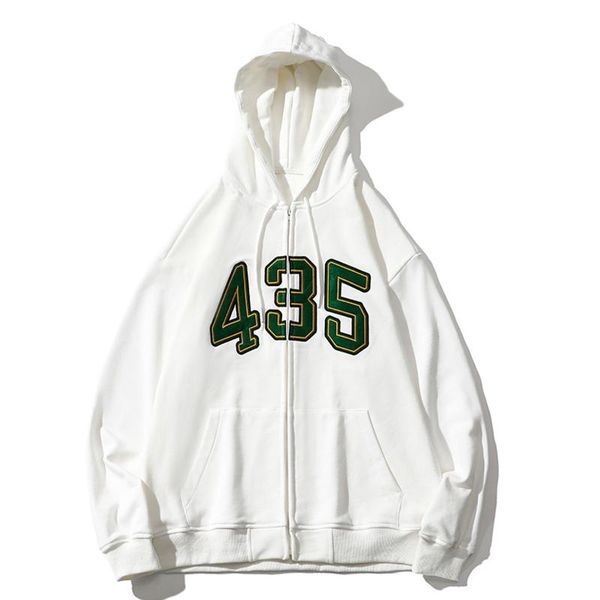 

men's hoodies & sweatshirts lacible hip hop harajuku zipper hoodie sweatshirt jacket streetwear digital graphic loose hooded coat 2021, Black