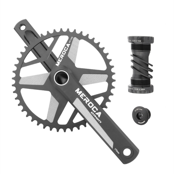 

bike heels & chainwheels road crankset 44 46 48 50t aluminum cnc foldable bicycle narrow wide 1 piece