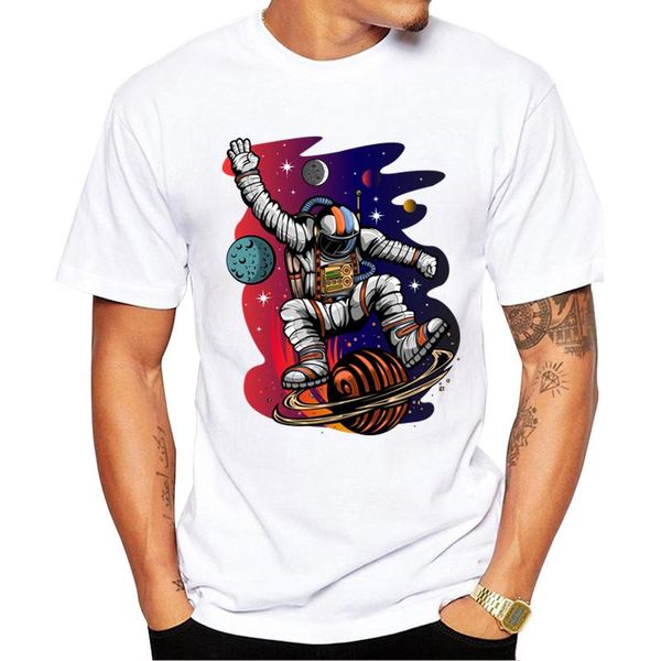 

men's t-shirts teehub short sleeve men t-shirt hipster space ride printed tshirts fashion astronaut t shirts cool essential tee, White;black