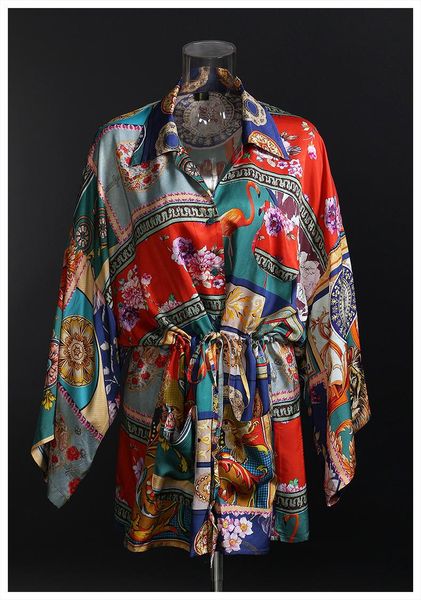 

casual dresses ladies vintage print draw string loose shirt dress, Black;gray