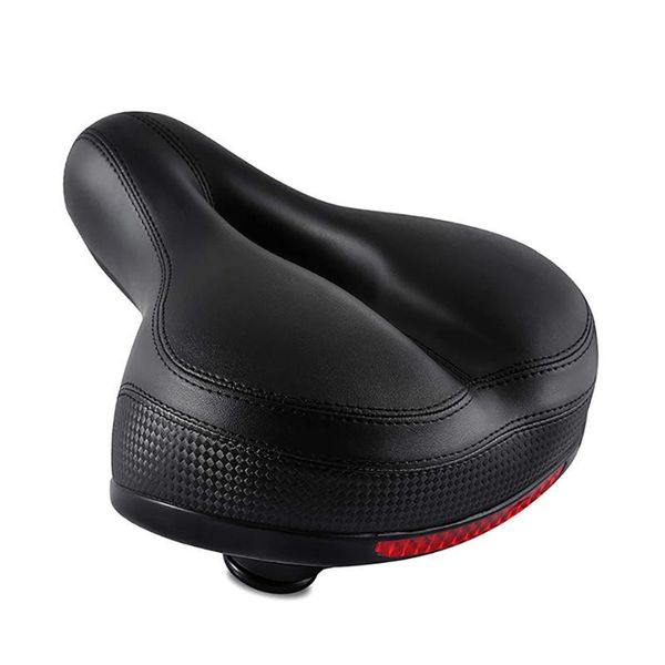 

bike saddles breathable outdoor sports comfort seat cushion bicycle saddle elastic reflective strip wide big bum replacement ergonomic safet