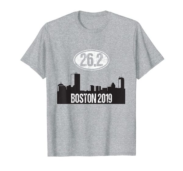 

26.2 marathon boston runner gift 2019 jogger t-shirt, White;black