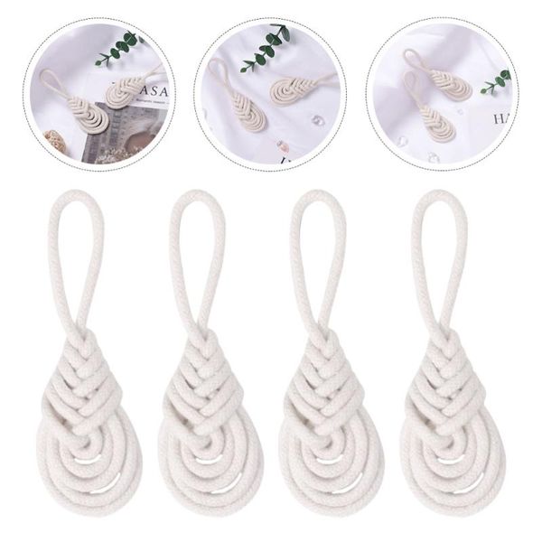 

napkin rings 4pcs woven ring creative holder tablecloth decor white