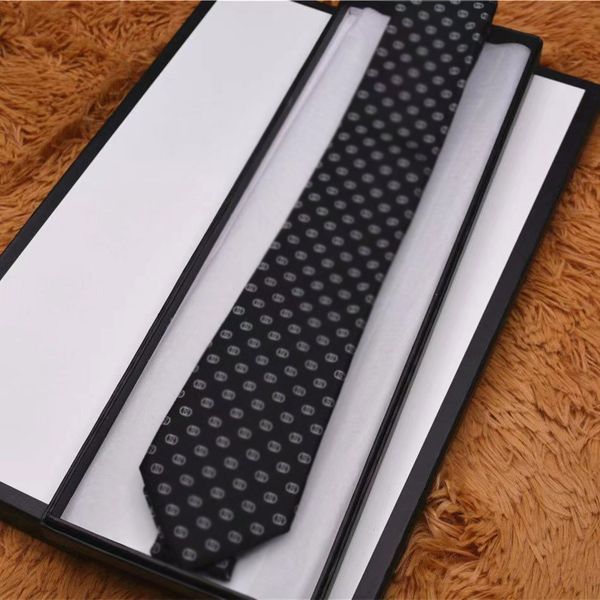 

2021 men's tie luxury designer business necktie bow ties embroidered label neckwear brand box, Blue;purple