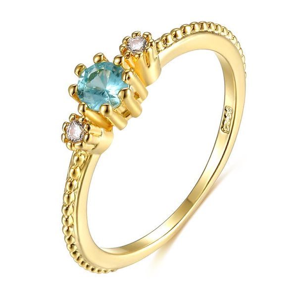 

wedding rings tail ring for women green zircon gold light luxury style micro-inlaid engagement women's jewelry, Slivery;golden