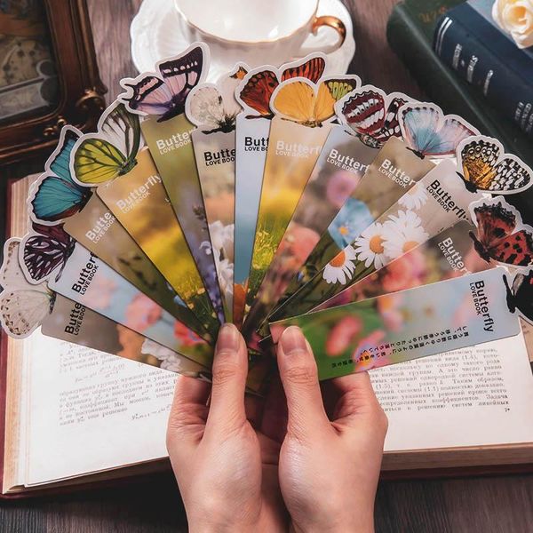 

pcs 8 design butterfly bookmark stationery the books bookmarks school supplies textbooks
