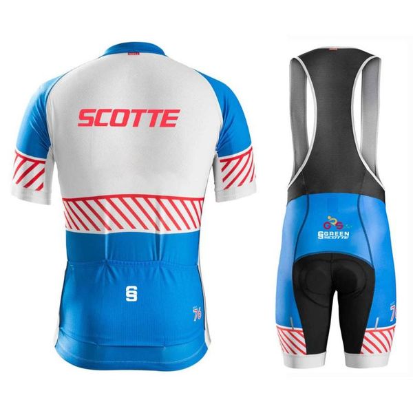 

racing sets gs green scotte big cycling set 2021 mtb bike clothing bicycle clothes maillot ropa ciclismo jersey, Black;blue
