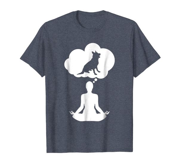 

Yoga Meditation Inner Peace Think Of My German Shepherd Tee, Mainly pictures