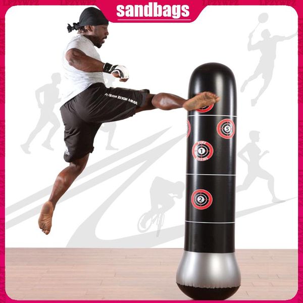 

sand bag boxing punching children pressure release column tumbler inflatable sandbag muay thai training