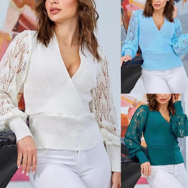 

women's sweaters winter clothes women solid hollow out design see through jumper female 2021 long sleeve v-neck korean fashion pullover, White;black