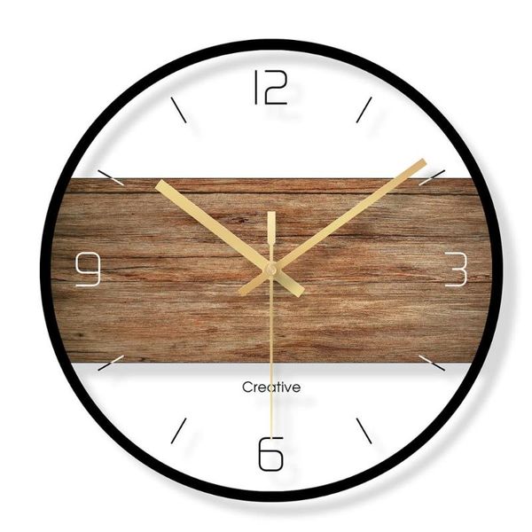 

wall clocks 12 inch silent non ticking toughened glass clock modern decorative for kitchen, living room, bathroom, bedroom, office,