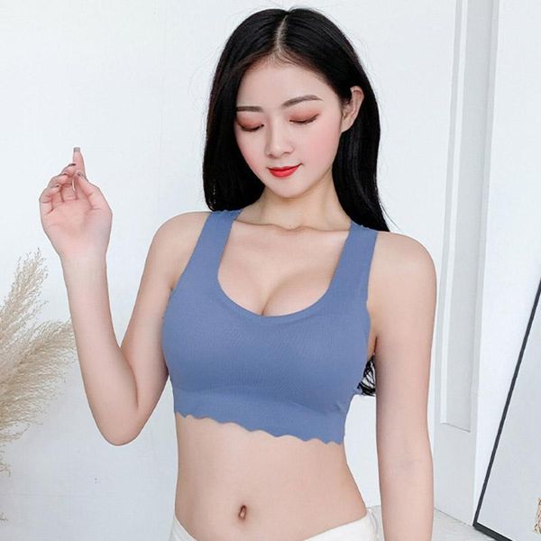 

bras for women seamless comfortable gathered lingerie female push up bralette sports bra soft vest brassiere, Red;black