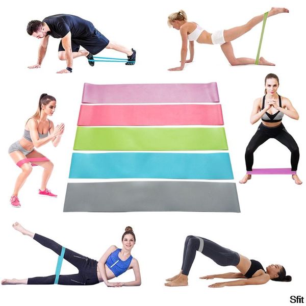 

resistance bands elastic gum yoga loop for fitness sports rubber training athletic