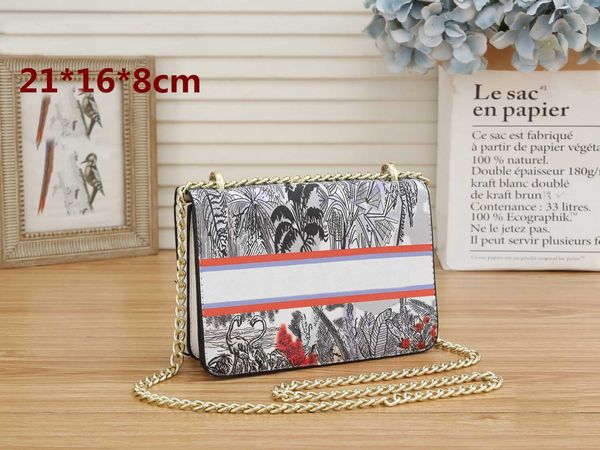 

women bag luxurys designers handbag head closure bags code box canvas leather heavy chain flap shoulder wallet classic letter pack