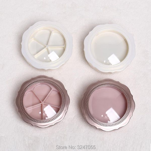 

storage bottles & jars 20pcs/lot double-layer 54mm blusher compacts, diy empty eyeshadow powder case with mirror, elegant lipstick refillabl