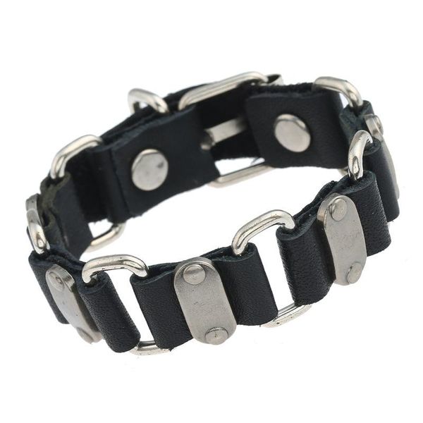 

charm bracelets head layer cowhide jewelry in men's and women's leather bracelet simple elegant grade temperament wrist strap, Golden;silver